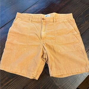 Taylor Stitch Orange Corduroy Shorts size 36